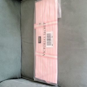 Pink and White stripped tote bag